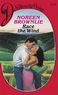 Romance cover model Ellen Michaels is on the cover of Race the Wind by Noreen Brownlie.